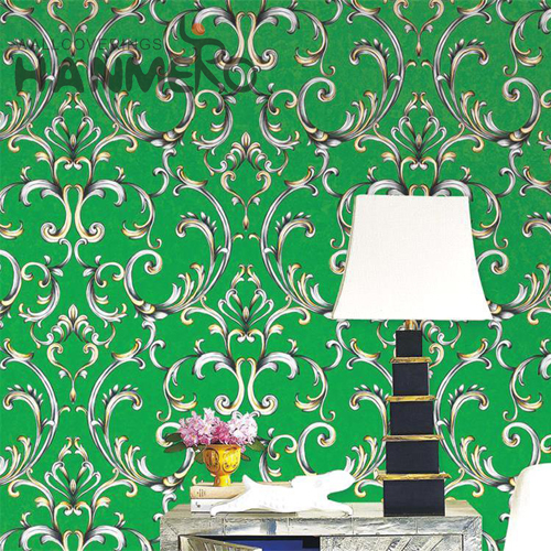 HANMERO PVC Flowers Professional Supplier Embossing European Home 0.53*9.5M wallpaper in store