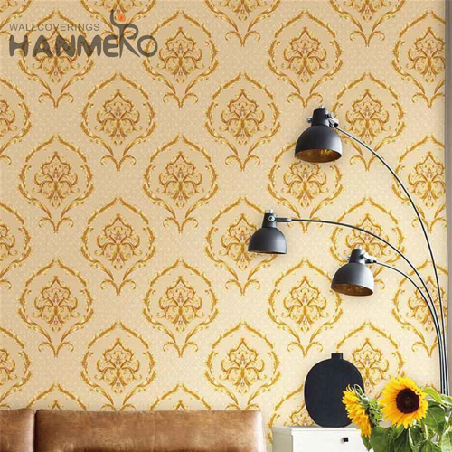 HANMERO PVC Professional Supplier wallpaper background Embossing European Home 0.53*9.5M Flowers