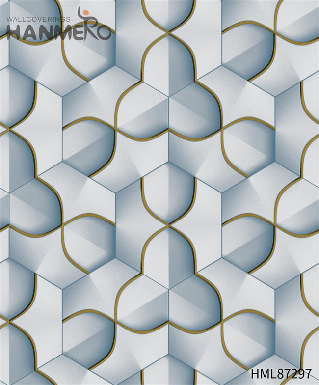 HANMERO room wallpaper Professional Geometric Embossing Modern Cinemas 0.53*9.2M PVC