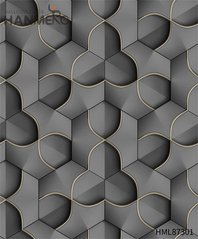 HANMERO PVC Professional Geometric Embossing kitchen wallpaper ideas Cinemas 0.53*9.2M Modern