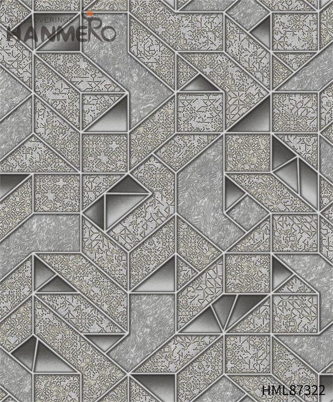HANMERO Geometric Professional PVC Embossing Modern Cinemas 0.53*9.2M wallpaper house wall