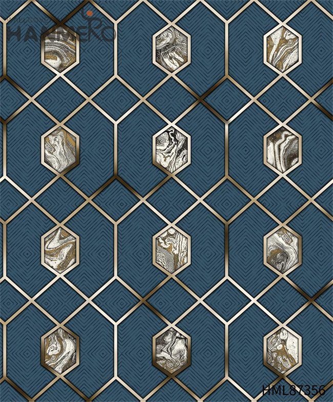 HANMERO designing wallpaper patterns Professional Geometric Embossing Modern Cinemas 0.53*9.2M PVC