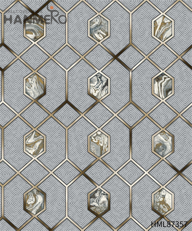 HANMERO wallpaper for a room Professional Geometric Embossing Modern Cinemas 0.53*9.2M PVC