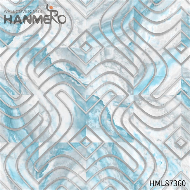 HANMERO design of wallpaper for home Professional Geometric Embossing Modern Cinemas 0.53*9.2M PVC