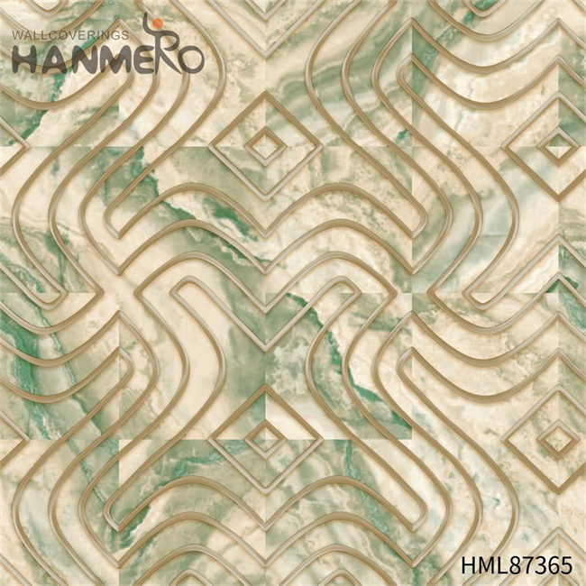 HANMERO wallpaper for shop Professional Geometric Embossing Modern Cinemas 0.53*9.2M PVC