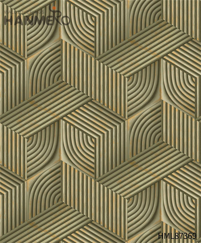 HANMERO wallpaper to wall Professional Geometric Embossing Modern Cinemas 0.53*9.2M PVC