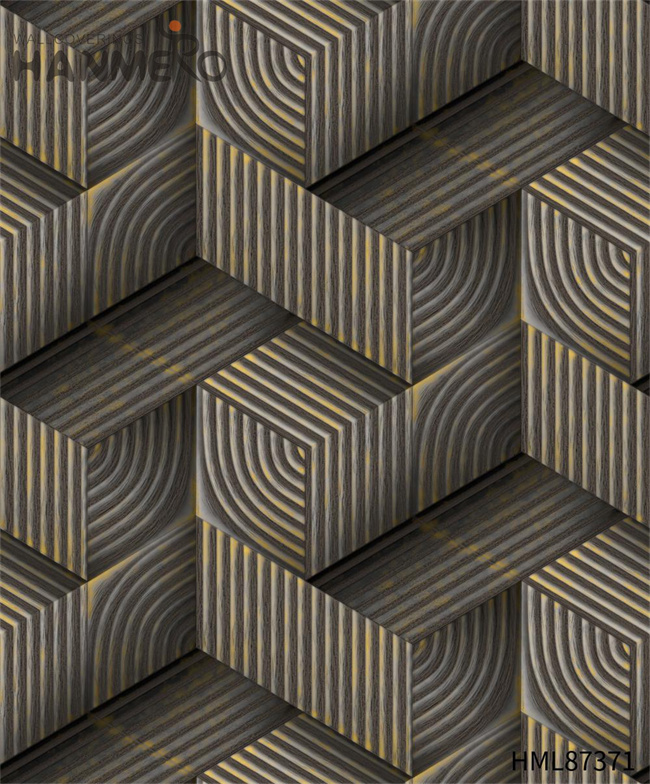 HANMERO online store wallpaper Professional Geometric Embossing Modern Cinemas 0.53*9.2M PVC