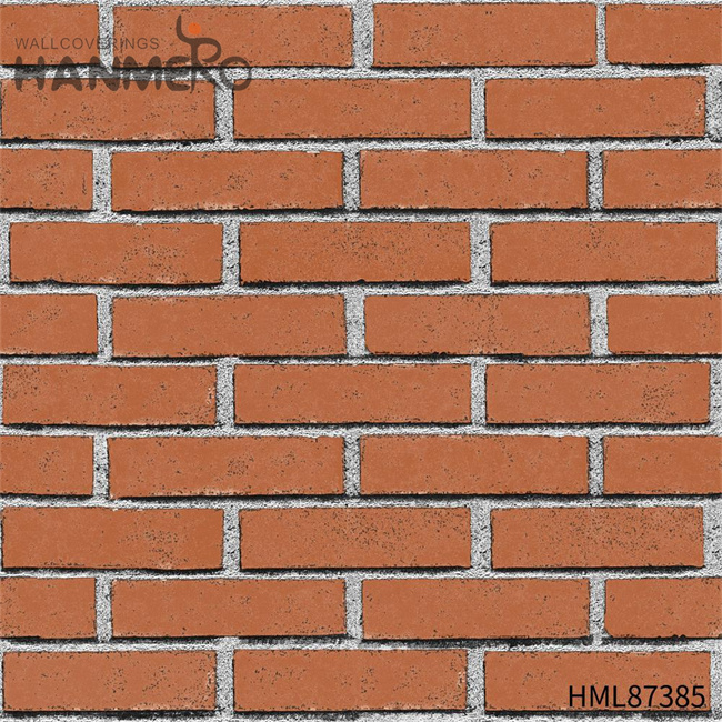 HANMERO PVC Exported 0.53*9.2M Embossing Chinese Style Sofa background Brick wall covering