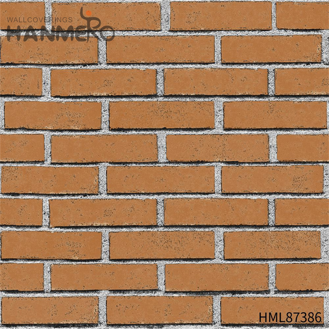 HANMERO PVC Exported Brick 0.53*9.2M Chinese Style Sofa background Embossing wallpaper for house