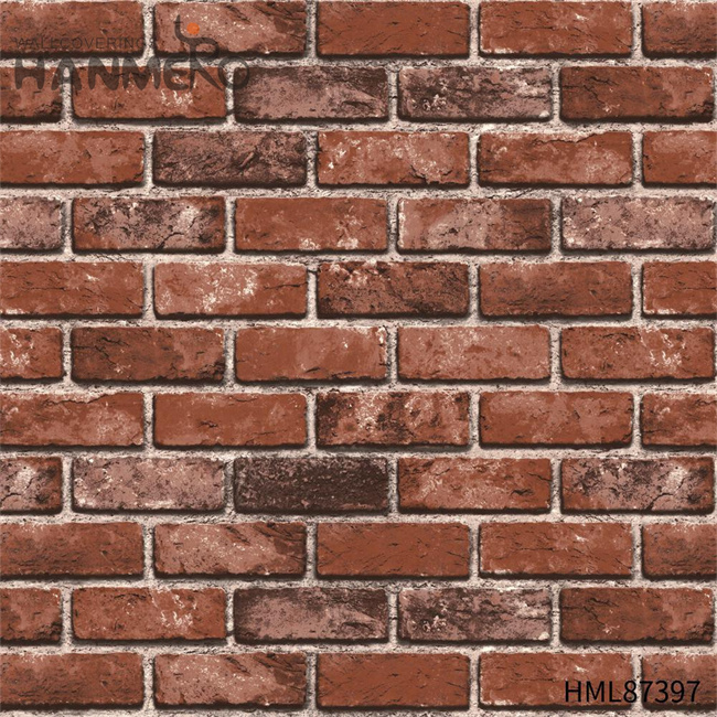 HANMERO PVC Exported Brick Chinese Style Embossing Sofa background 0.53*9.2M wallpaper on wall
