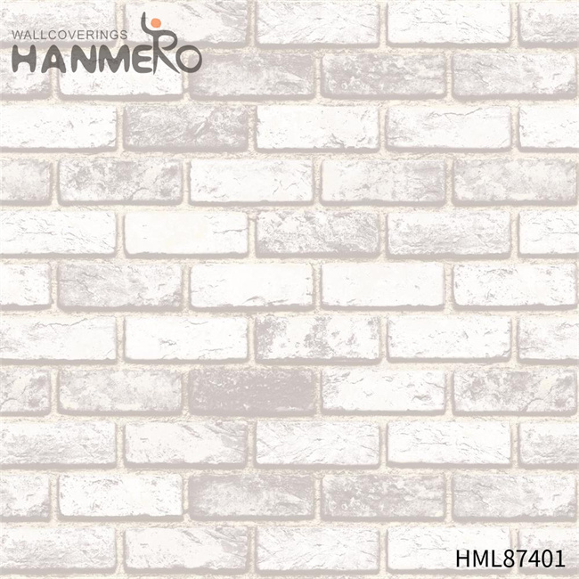 HANMERO Brick Exported PVC Embossing Chinese Style Sofa background 0.53*9.2M store wallpaper