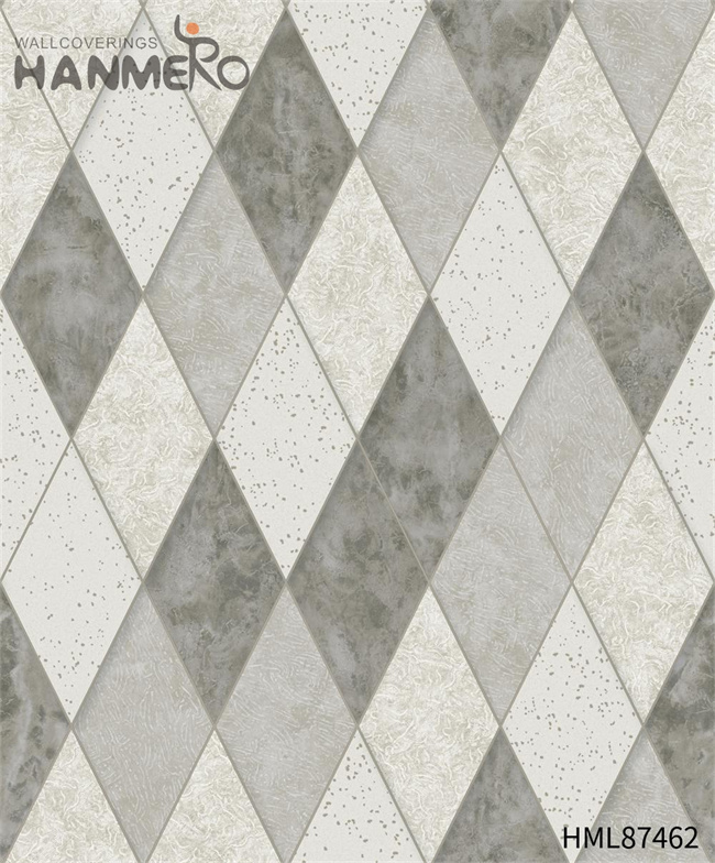 HANMERO PVC Manufacturer Geometric Embossing European Home Wall 0.53*9.2M 3d wallpaper