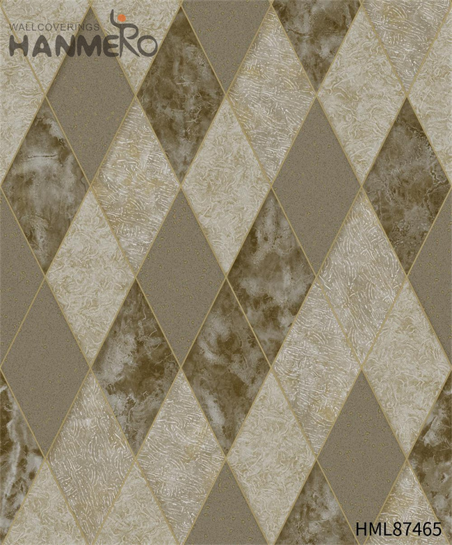HANMERO PVC Manufacturer house wallpaper Embossing European Home Wall 0.53*9.2M Geometric