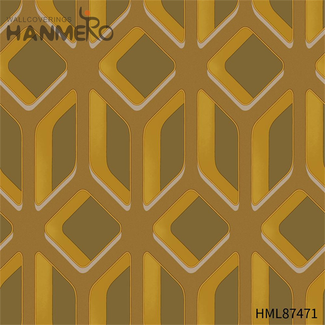 HANMERO PVC 0.53*9.2M Geometric Embossing European Home Wall Manufacturer border wallpaper