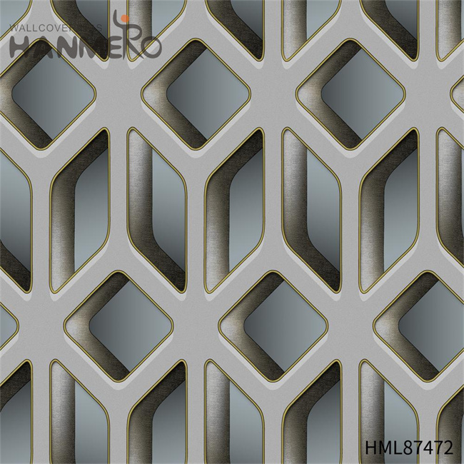 HANMERO PVC Manufacturer 0.53*9.2M Embossing European Home Wall Geometric design wallpaper