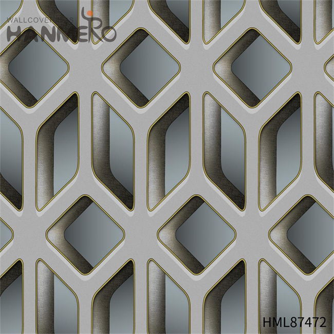 HANMERO PVC Manufacturer 0.53*9.2M Embossing European Home Wall Geometric design wallpaper