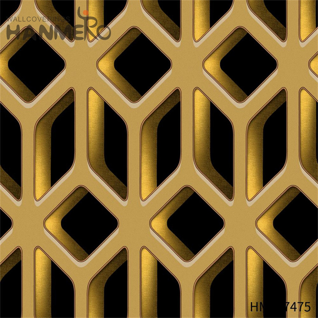 HANMERO PVC Manufacturer Geometric Embossing European 0.53*9.2M Home Wall living room wallpaper