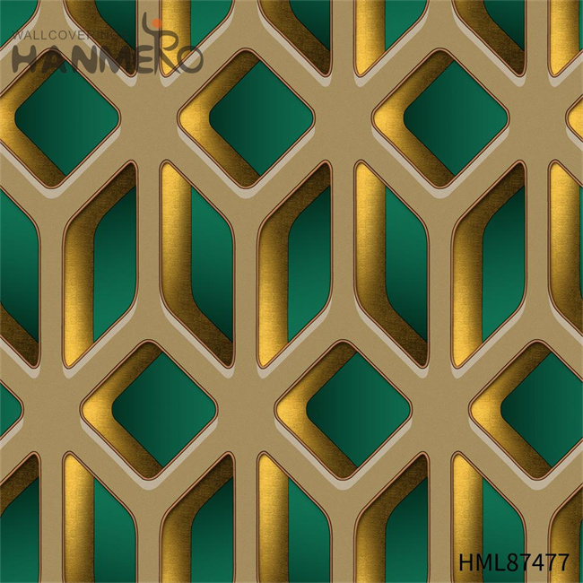 HANMERO PVC Home Wall Geometric Embossing European Manufacturer 0.53*9.2M wallpaper price