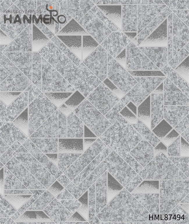 HANMERO Manufacturer PVC Geometric 0.53*9.2M wall murals online Home Wall Embossing European