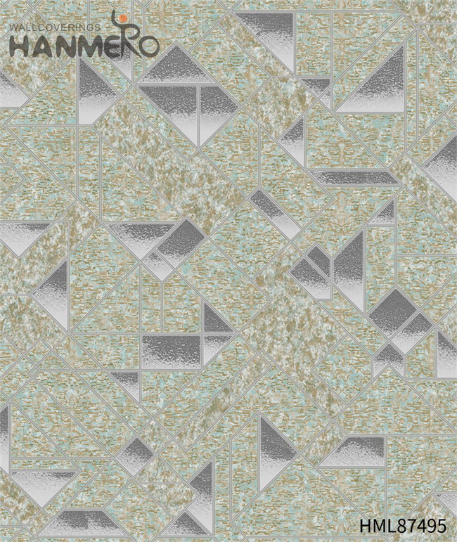 HANMERO Manufacturer PVC Geometric Embossing 0.53*9.2M buy wallpaper for home European Home Wall