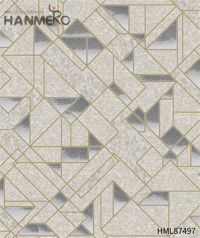 HANMERO Home Wall 0.53*9.2M room decoration wallpaper Embossing European Manufacturer PVC Geometric