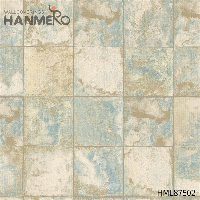 HANMERO European Home Wall 0.53*9.2M wallpaper for kitchen walls Manufacturer PVC Geometric Embossing