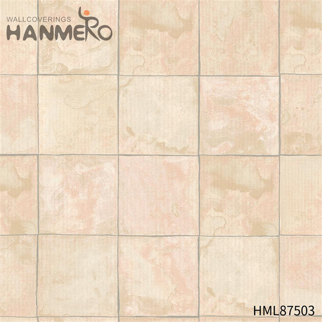 HANMERO Manufacturer European Home Wall 0.53*9.2M wallpaper supplies online Geometric Embossing PVC