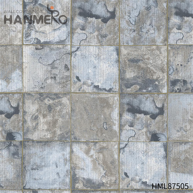 HANMERO Manufacturer PVC Geometric European Home Wall 0.53*9.2M wallpaper for decorating walls Embossing