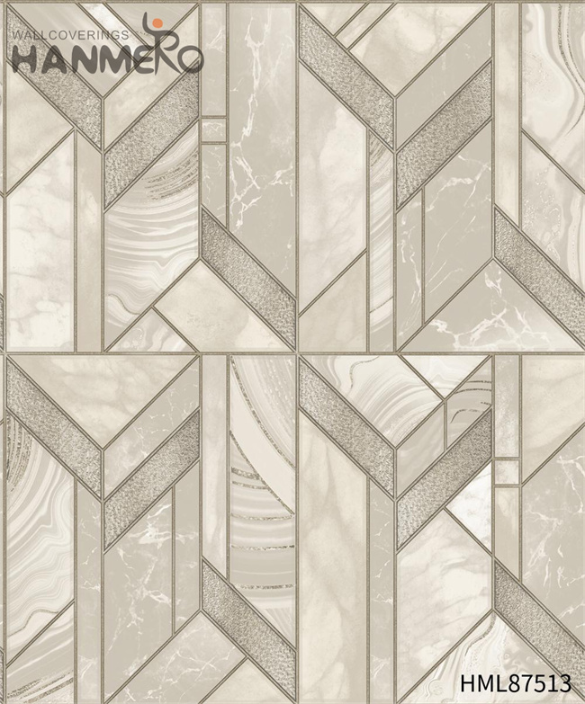 HANMERO modern black and white wallpaper Manufacturer Geometric Embossing European Home Wall 0.53*9.2M PVC