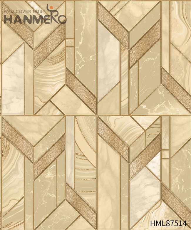 HANMERO wallpaper design for house Manufacturer Geometric Embossing European Home Wall 0.53*9.2M PVC