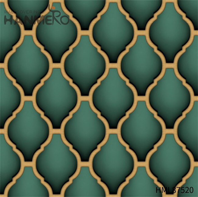 HANMERO buy bathroom wallpaper Manufacturer Geometric Embossing European Home Wall 0.53*9.2M PVC