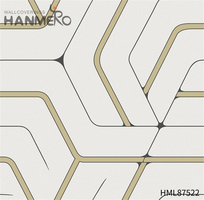 HANMERO cheap living room wallpaper Manufacturer Geometric Embossing European Home Wall 0.53*9.2M PVC