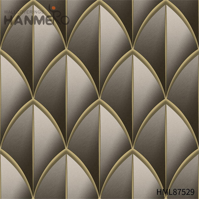 HANMERO house wallpaper price Manufacturer Geometric Embossing European Home Wall 0.53*9.2M PVC