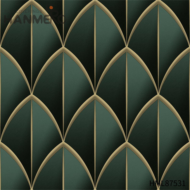 HANMERO designer wallpaper coverings Manufacturer Geometric Embossing European Home Wall 0.53*9.2M PVC