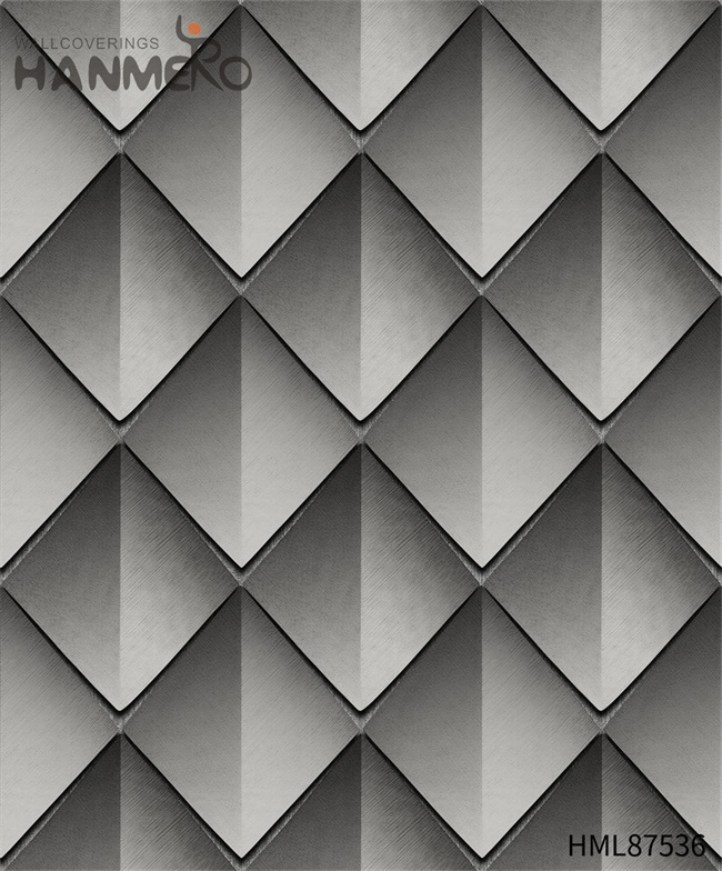 HANMERO bedroom wallpaper online Manufacturer Geometric Embossing European Home Wall 0.53*9.2M PVC