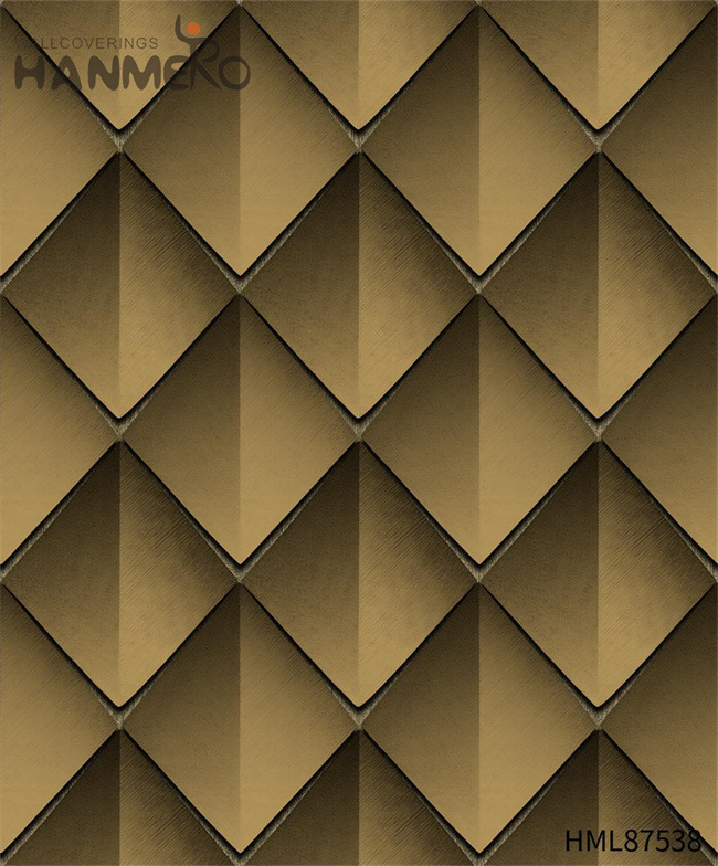 HANMERO high quality wallpaper for home Manufacturer Geometric Embossing European Home Wall 0.53*9.2M PVC