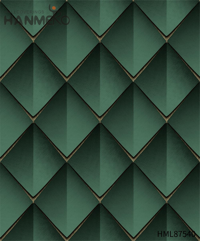 HANMERO design house designer wallpaper Manufacturer Geometric Embossing European Home Wall 0.53*9.2M PVC