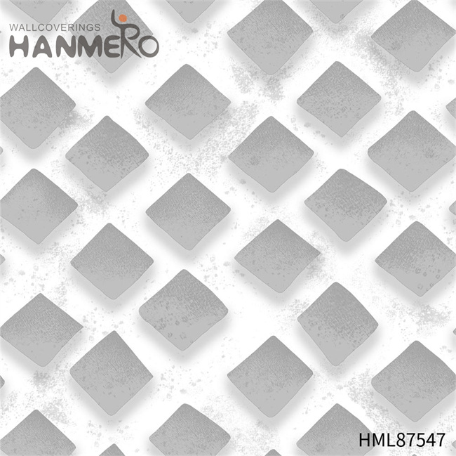 HANMERO paper decoration for wall Manufacturer Geometric Embossing European Home Wall 0.53*9.2M PVC