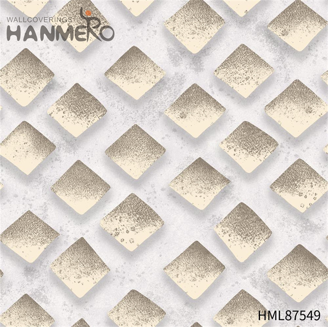HANMERO design of wallpapers of rooms Manufacturer Geometric Embossing European Home Wall 0.53*9.2M PVC