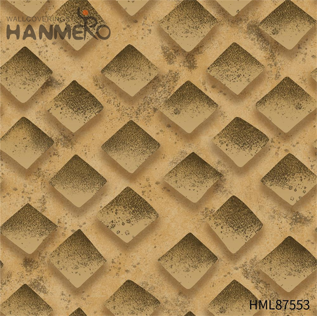 HANMERO wallpaper of room Manufacturer Geometric Embossing European Home Wall 0.53*9.2M PVC