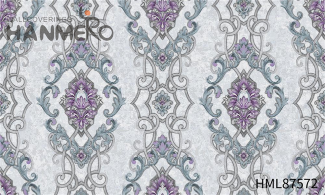 HANMERO PVC High Quality Flowers Embossing Study Room Pastoral 1.06M designer bedroom wallpaper