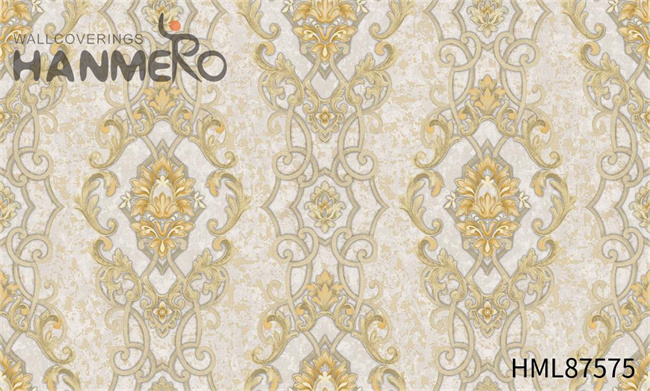 HANMERO PVC High Quality Pastoral Embossing Flowers Study Room 1.06M shop wallpaper online