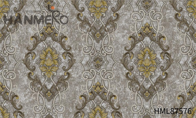 HANMERO PVC High Quality Flowers Pastoral Embossing Study Room 1.06M contemporary wallpaper for home