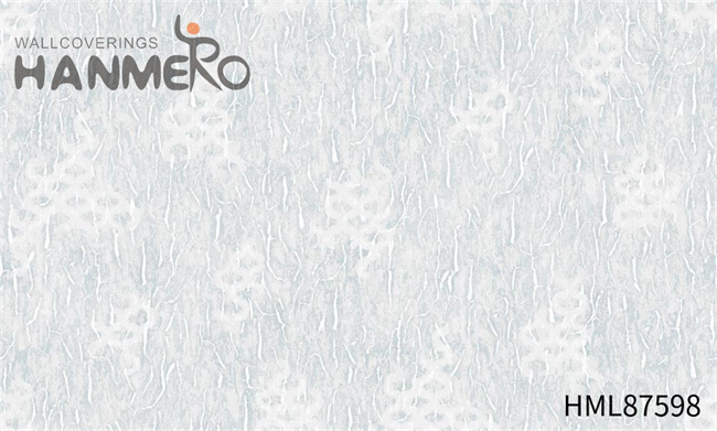 HANMERO Embossing Pastoral Study Room 1.06M designer wallpaper coverings Flowers High Quality PVC