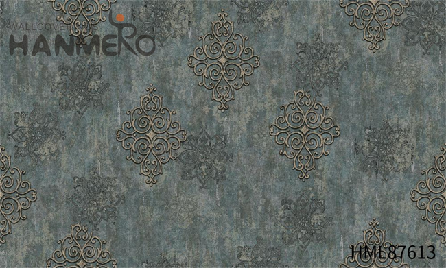 HANMERO PVC Fancy Damask Embossing European Exhibition wallcoverings 1.06*15.6M