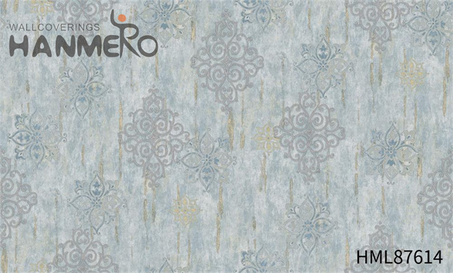 HANMERO 1.06*15.6M Fancy Damask Embossing European Exhibition PVC wallpaper designer