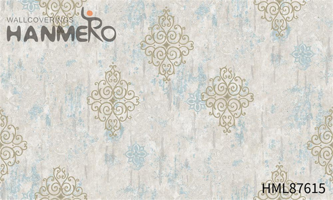 HANMERO PVC 1.06*15.6M Damask Embossing European Exhibition Fancy wallpaper for home decor