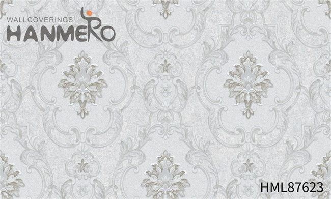 HANMERO PVC Fancy Damask Exhibition European Embossing 1.06*15.6M home design wallpaper