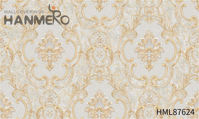 HANMERO PVC Fancy Damask Embossing Exhibition European 1.06*15.6M gray wallpaper patterns