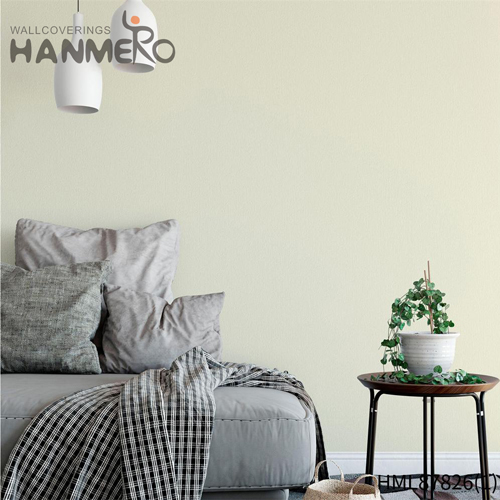 HANMERO PVC Strippable Solid Color Embossing Modern 0.53*10M Hallways damask wallpaper for sale